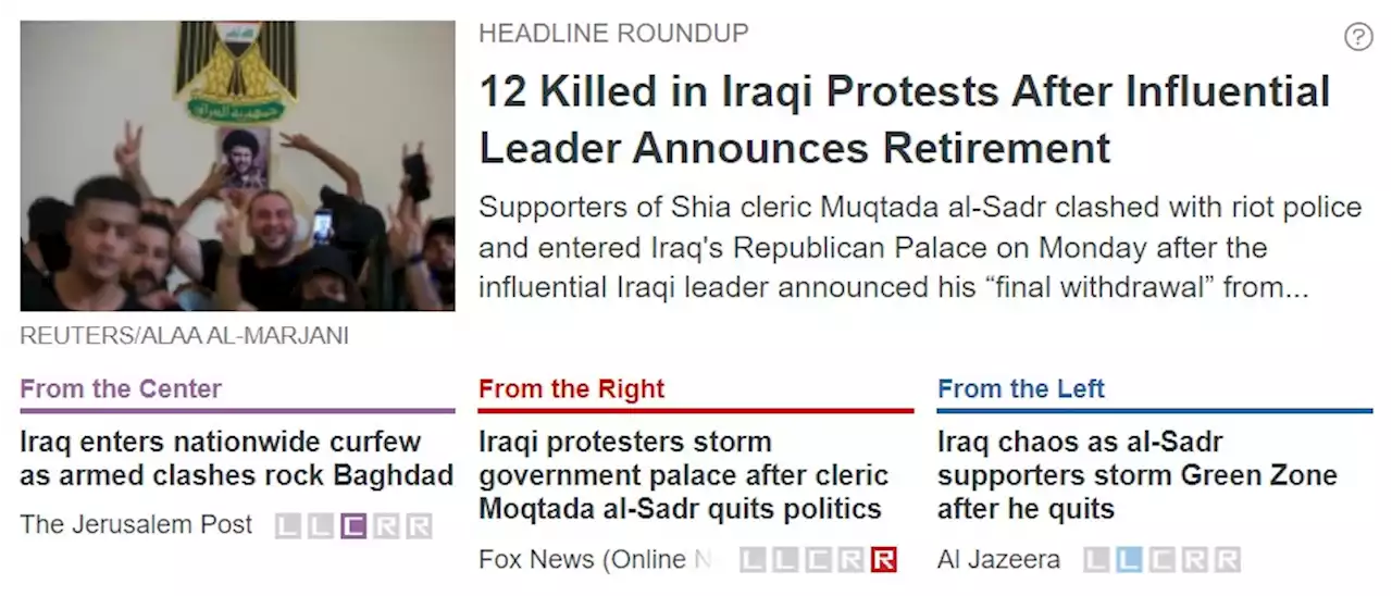 12 Killed in Iraqi Protests After Influential Leader Announces Retirement