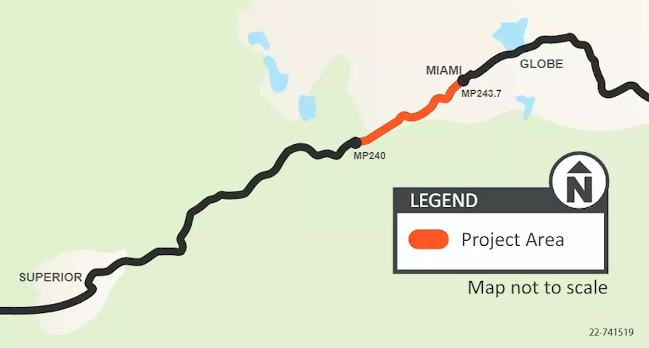 Plan for alternating lane restrictions on US 60 near Miami beginning Aug. 8