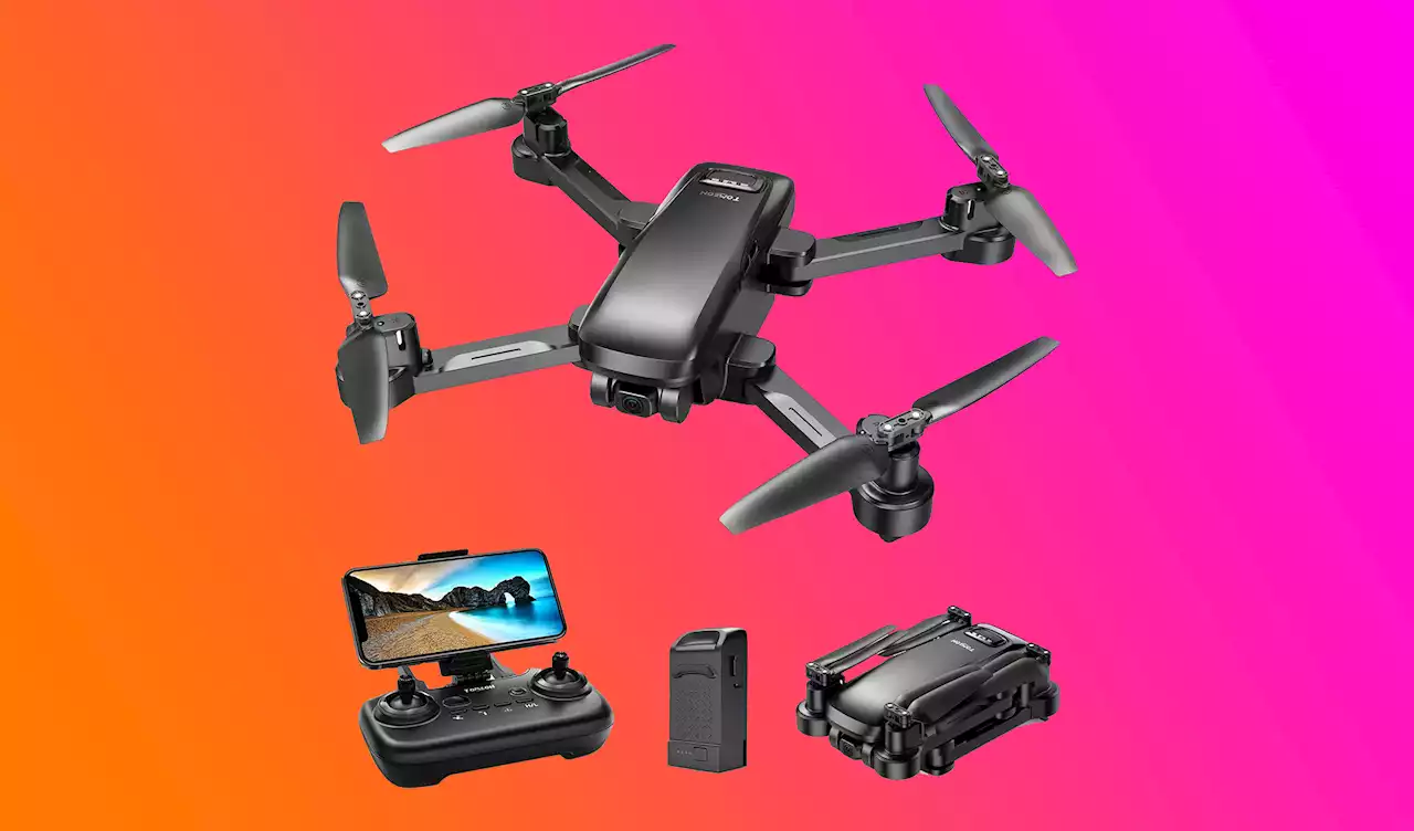 4K camera drone that folds up as small as a cell phone is $50 off right now