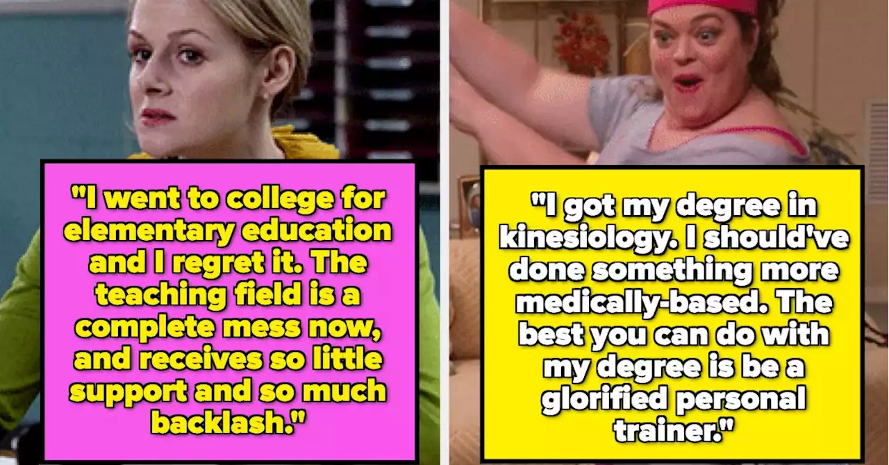 People Are Sharing Why They Regret Their College Majors, And It's A Little Too Real