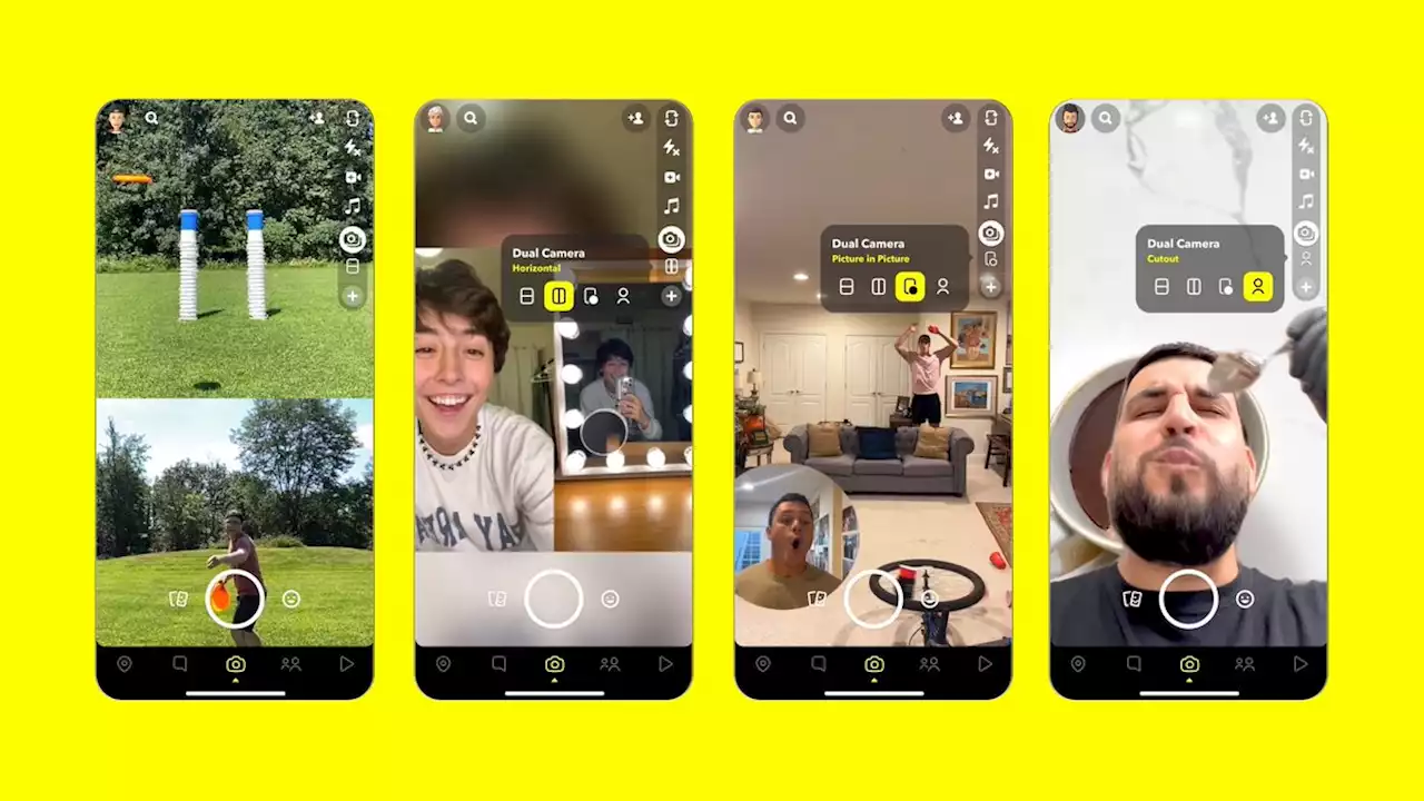 Snapchat brings 'Dual Camera' recording to in-app camera | Engadget