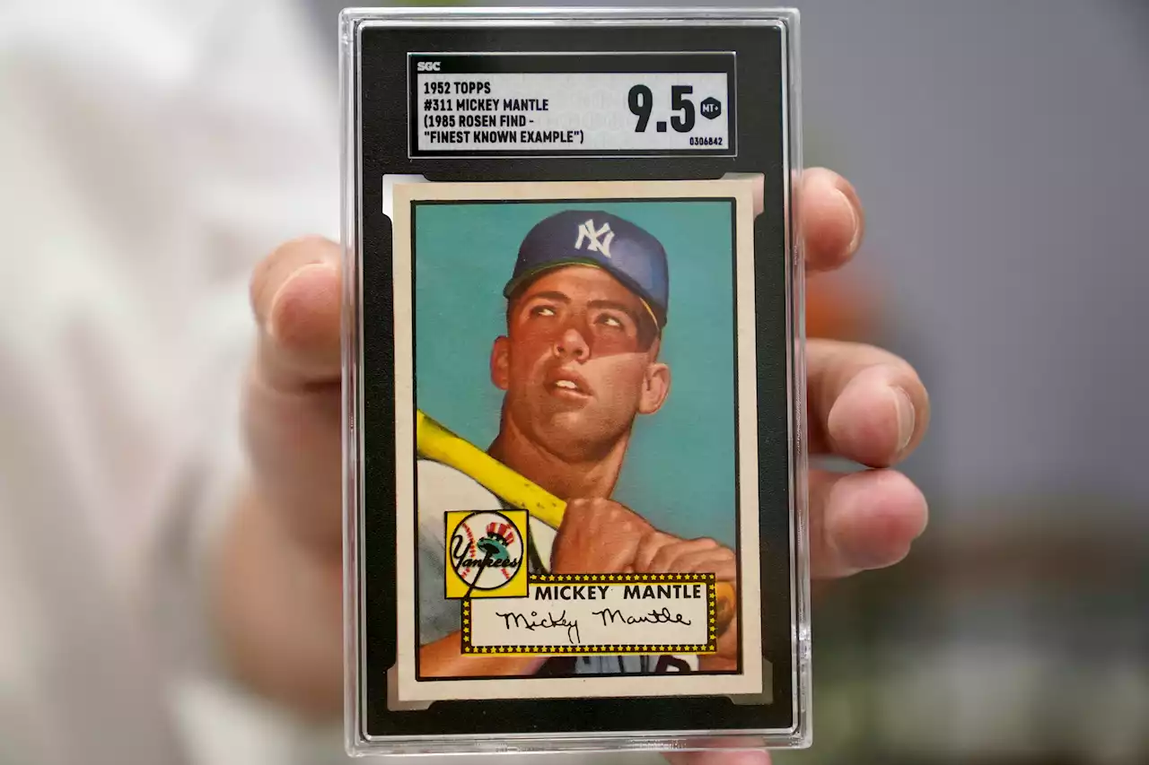 Mickey Mantle baseball card sells for record at auction