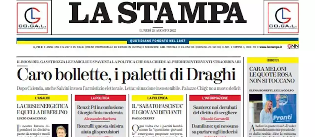 Le prime pagine di oggi - Il Post