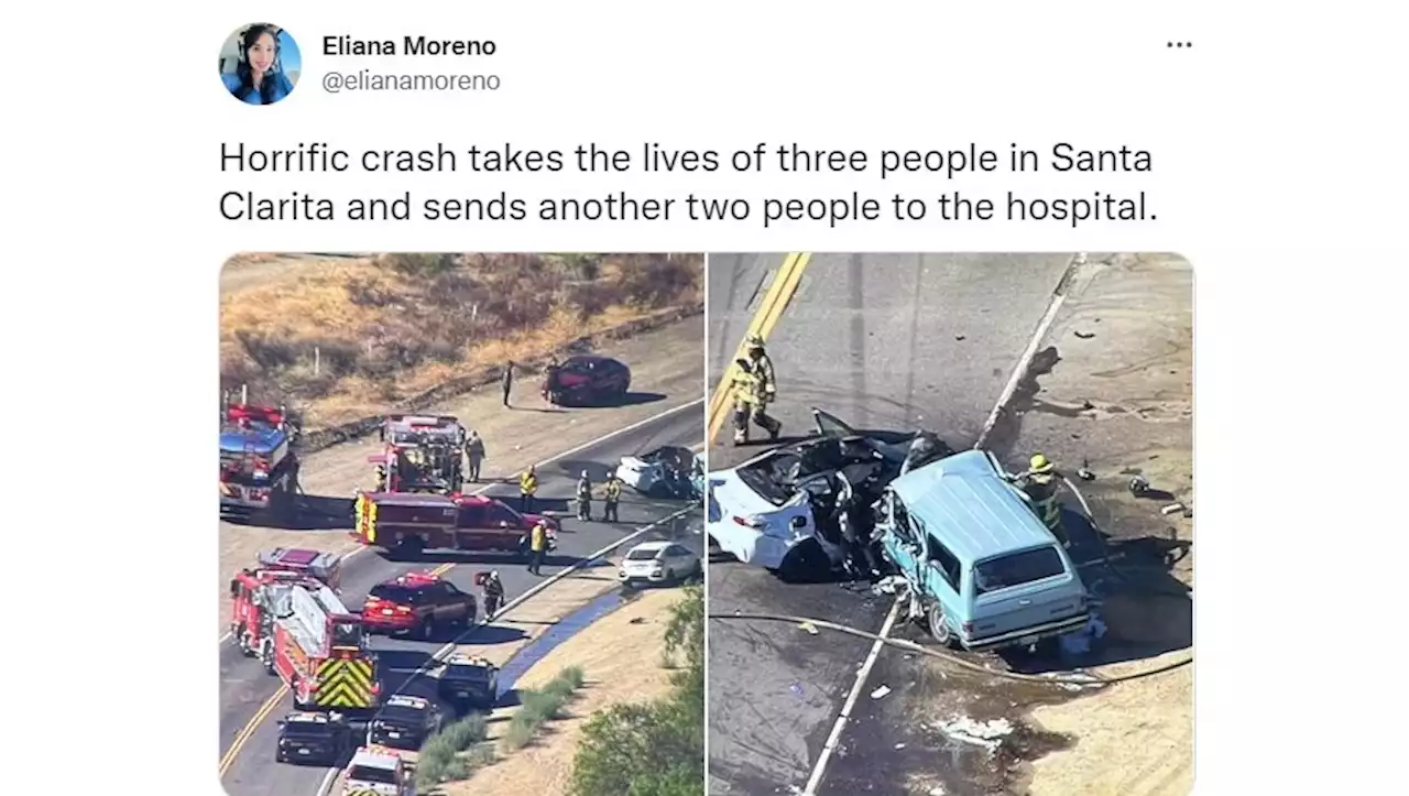 3 killed in Santa Clarita collision