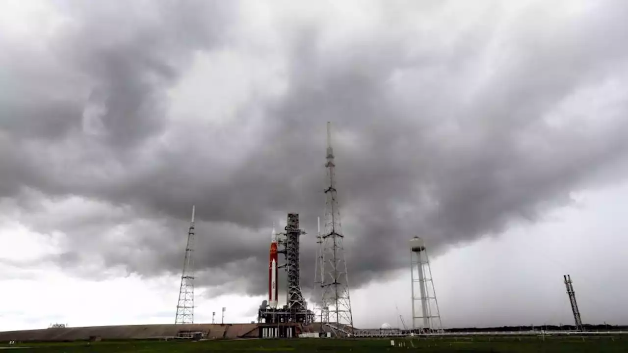 NASA moon rocket on track for Monday launch despite lightning hits