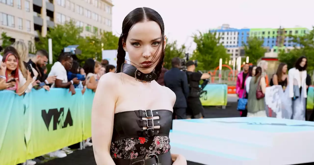 Dove Cameron Styled a Leather Belt as a Top at the 2022 VMAs