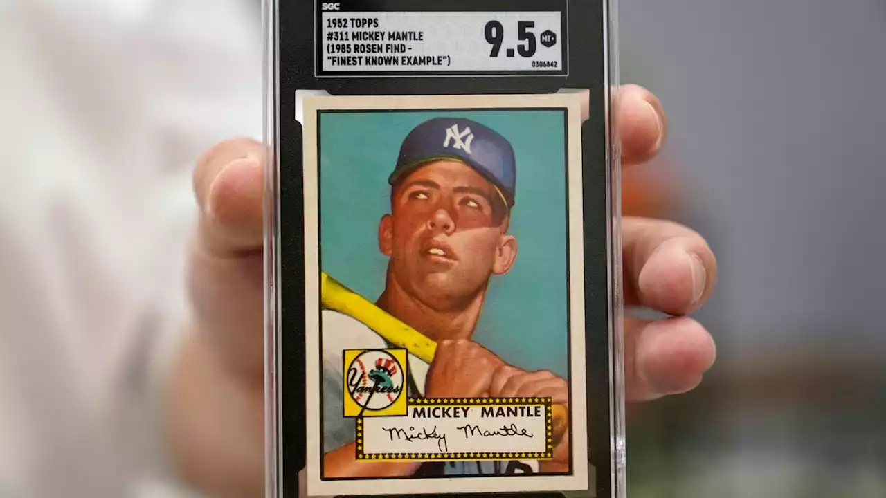 Mickey Mantle baseball card sells at auction for record-setting $12.6 million