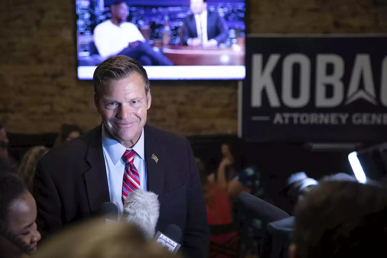 Kansas GOP nominates Kobach for AG, advancing comeback bid