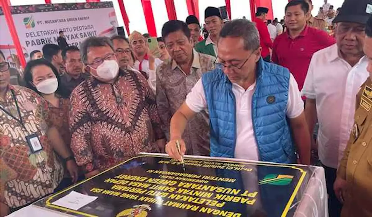 Mendag Zulkifli Hasan Resmikan Pabrik Sawit Nusantara Green Energy