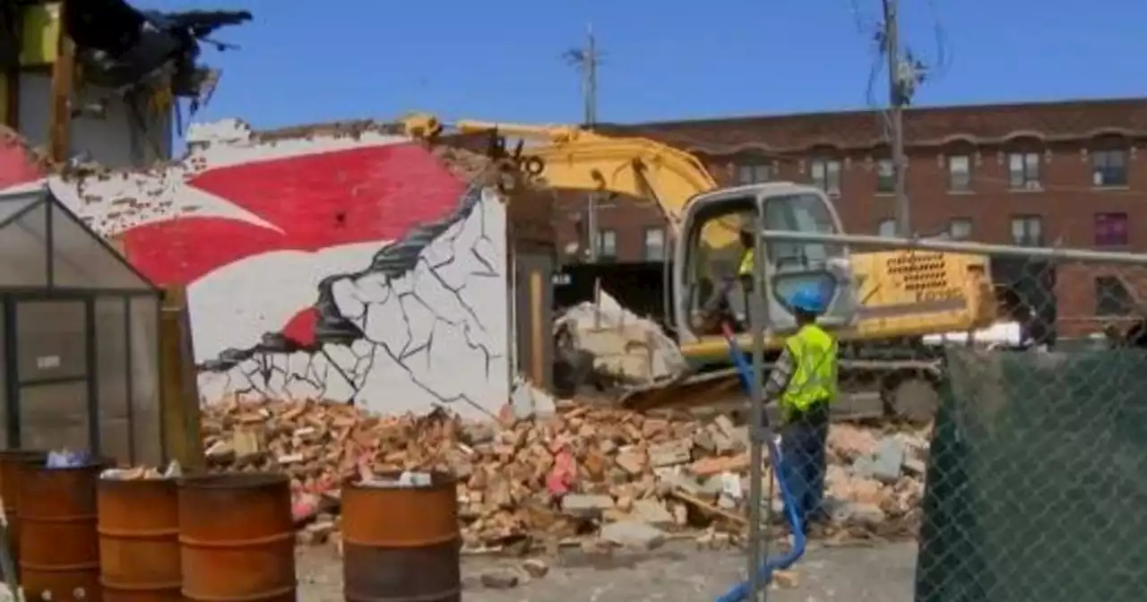 South Side building demolished to make room for 'Rooftop Pastor' Corey Brooks' new community center