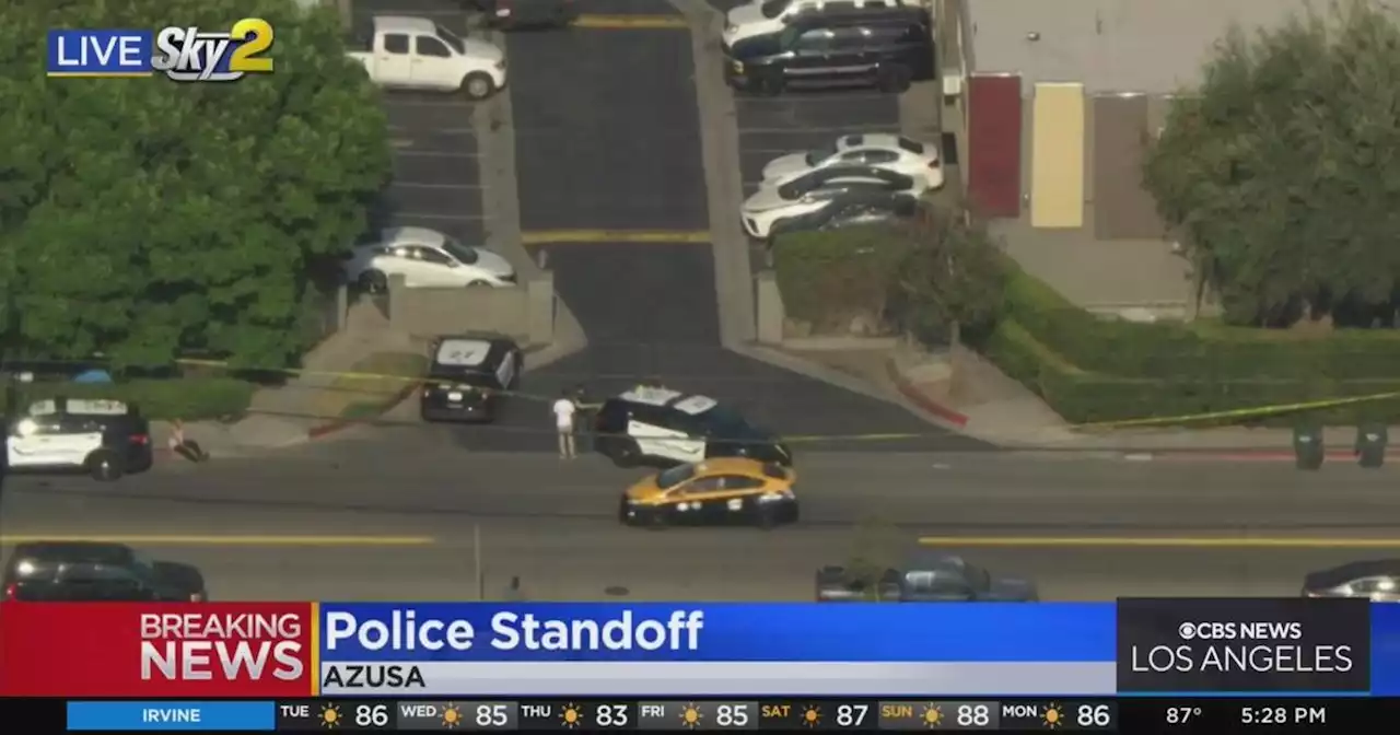 Police search for wanted suspect in Azusa, SWAT team called