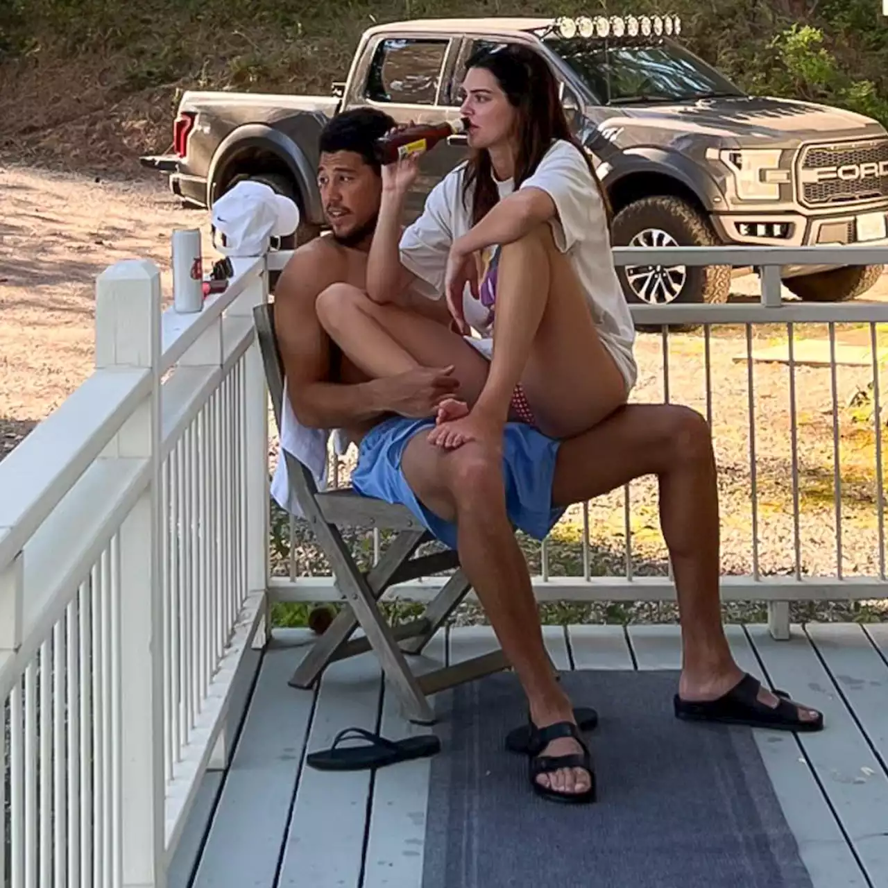 Kendall Jenner Gets Comfy on Devin Booker’s Lap in New Vacation Pic - E! Online