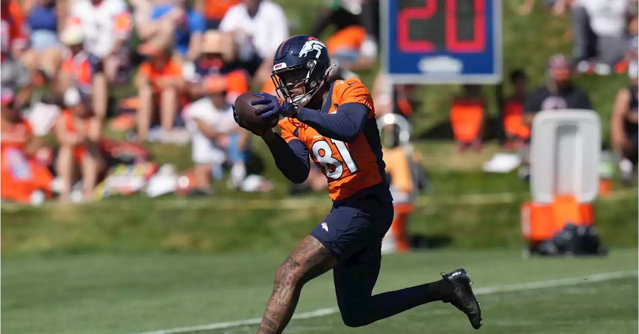 Key Broncos receiver Tim Patrick out for Seahawks game, entire season with ACL tear