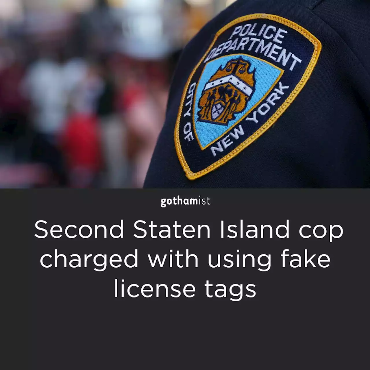 Second Staten Island cop charged with using fake license tags