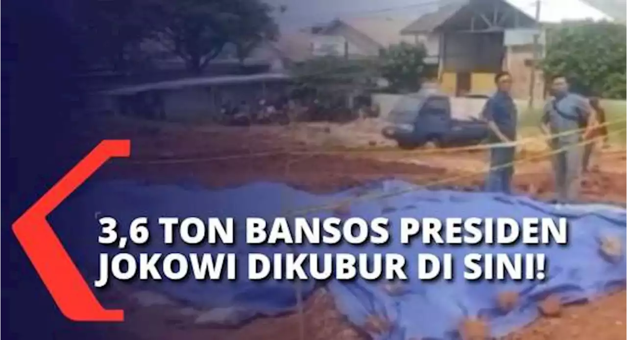 3,6 Ton Bansos Presiden Jokowi Dikubur di Depok, Polisi Usut Pihak-Pihak Terkait