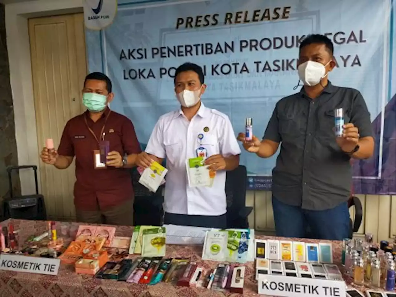 Loka POM Kota Tasikmalaya Sita Ribuan Kosmetik Ilegal Berbahaya