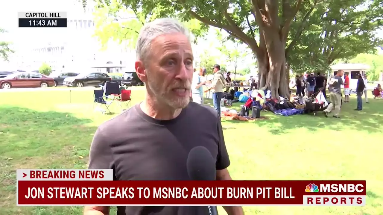 'Cruel and unusual punishment': Jon Stewart, veterans protest GOP senators' opposition to burn pits bill