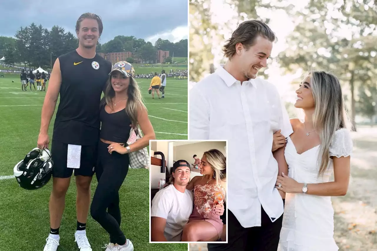 Steelers rookie Kenny Pickett sets wedding date with fiancée Amy Paternoster