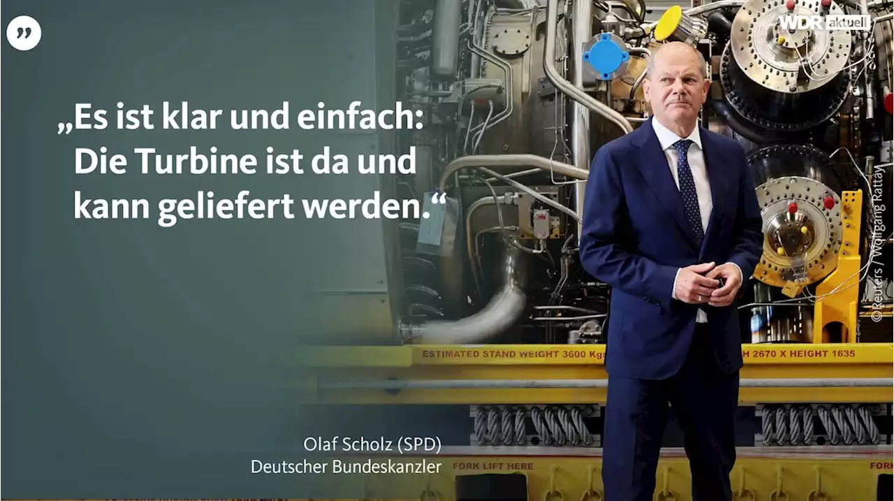 Gas-Turbine: Kanzler Scholz zur Besichtigung in Mülheim