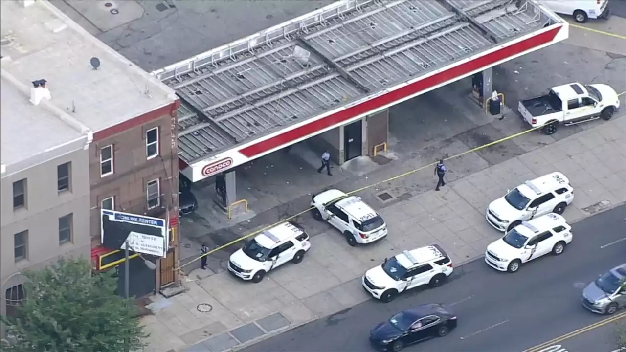 Man killed, teen injured in shooting at North Philadelphia gas station