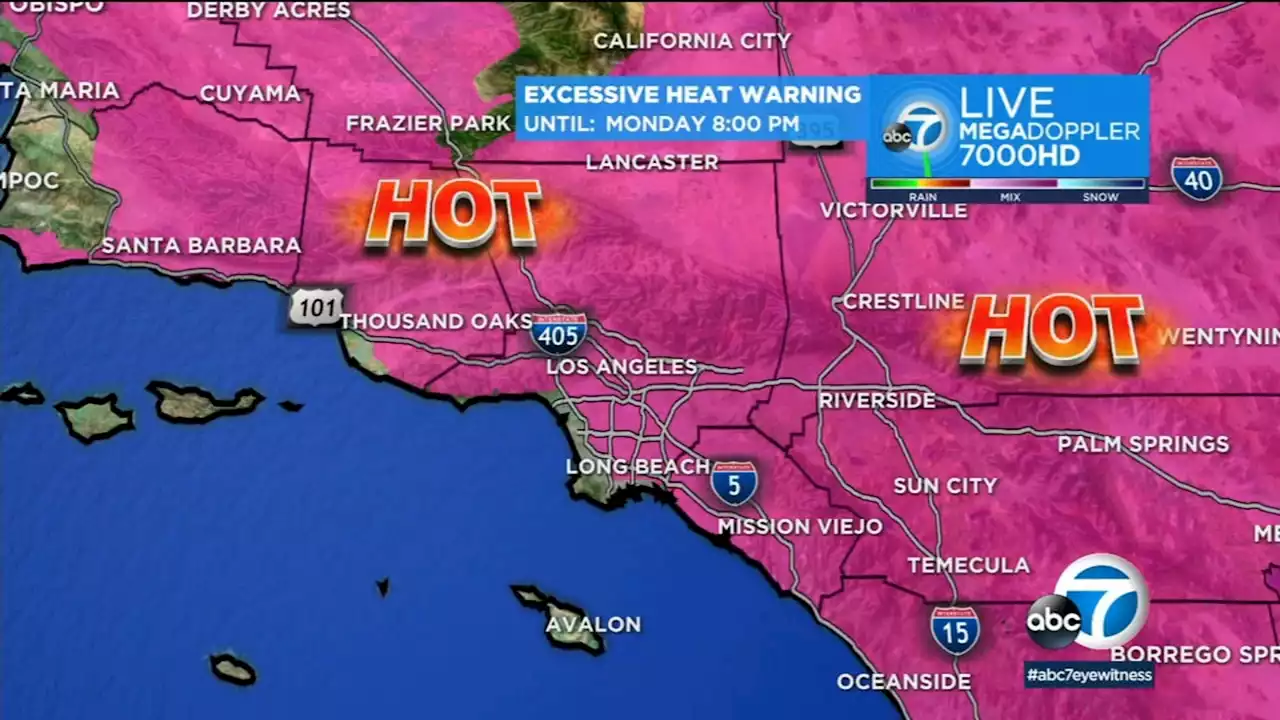 Long heat wave moves into SoCal, excessive heat warning issued