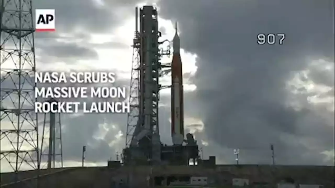 NASA scrubs launch of new moon rocket after engine problem