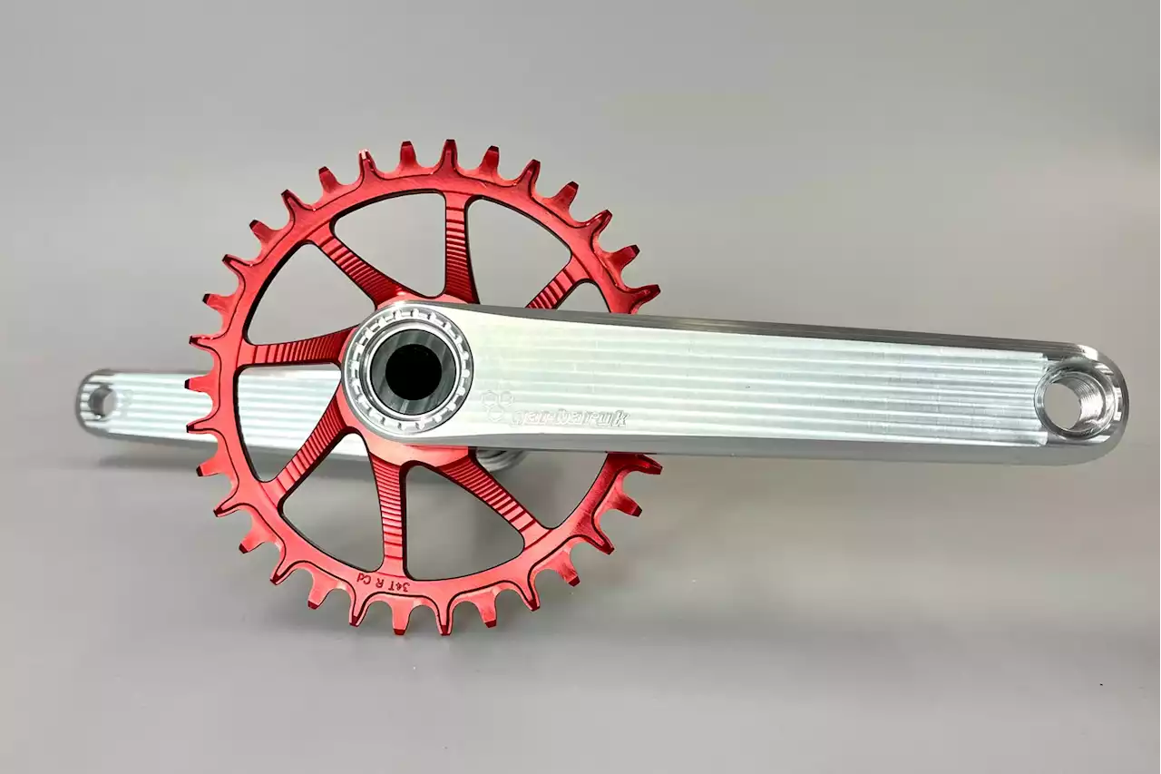 Garbaruk machine light alloy XC crankset with hollow crank arms