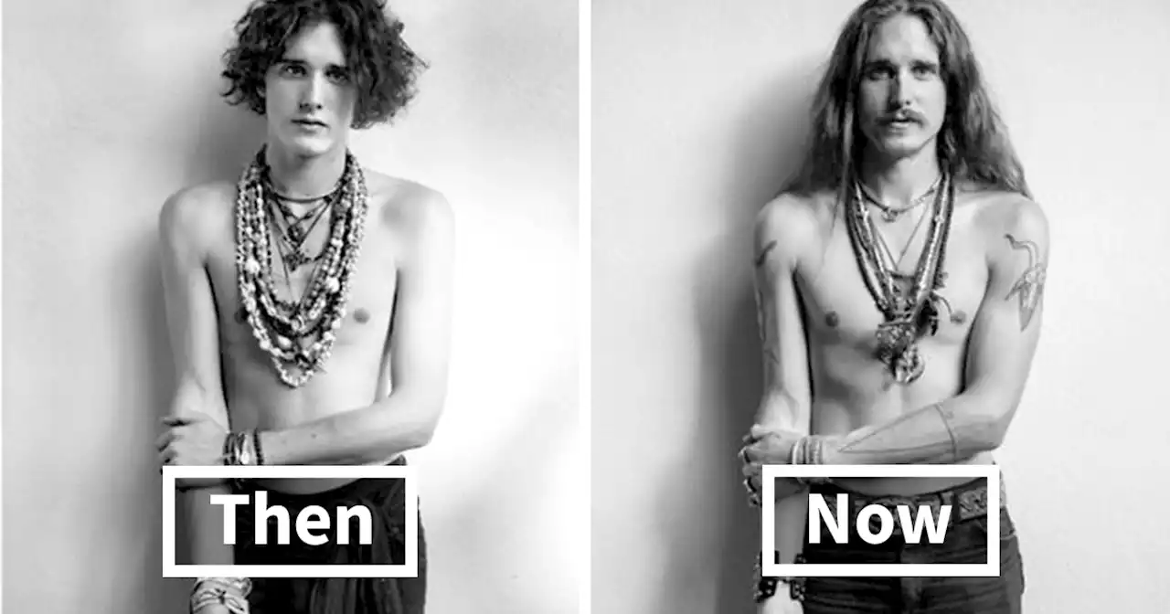 “Now & Then”: Celebrity Photographer Takes Photos Of Male Models Decades Apart (14 Pics)