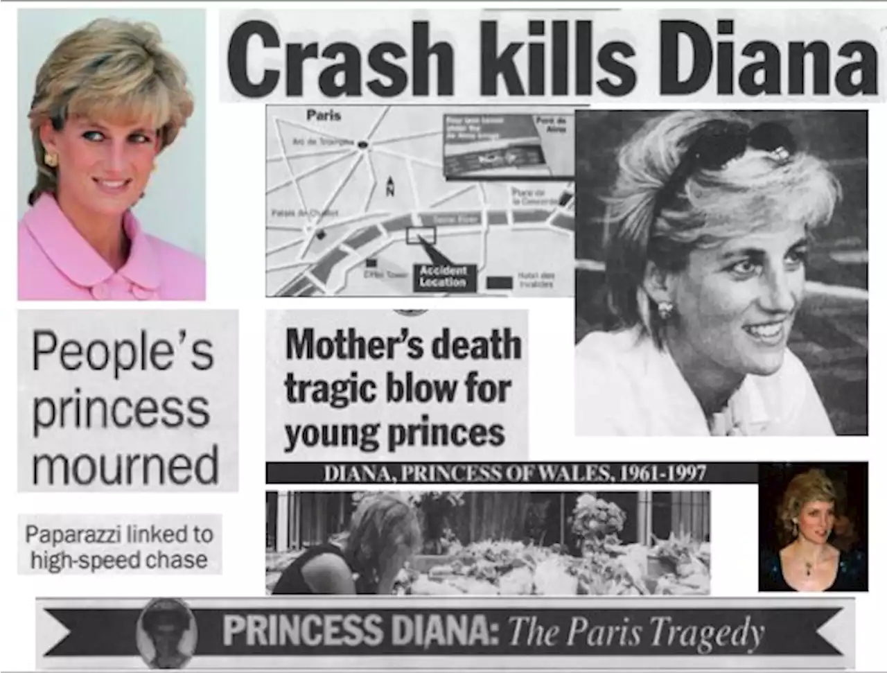 The tragic death of Diana, a quarter century ago: Archived news pages and photos