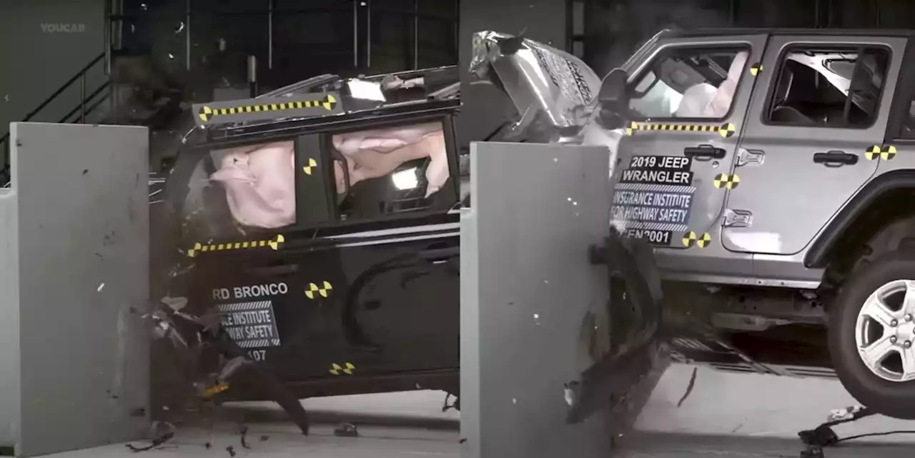 Jeep Wrangler, Ford Bronco Crash Tests Compared: It's Eye-Opening