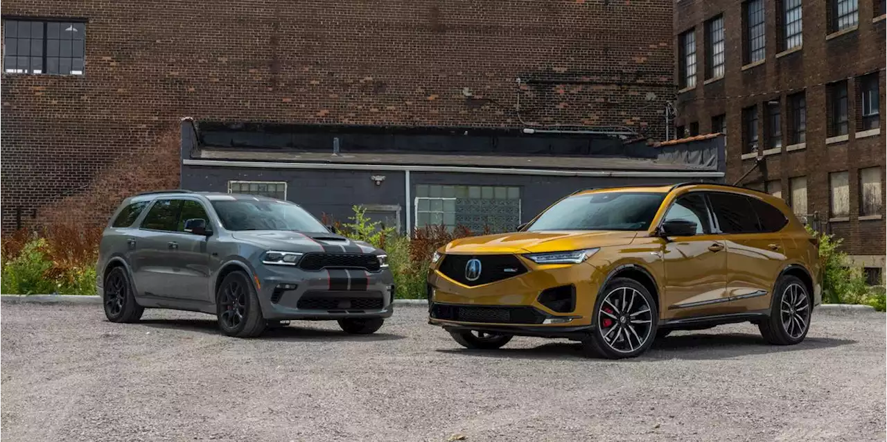 Tested: 2022 Acura MDX Type S vs. 2022 Dodge Durango SRT 392