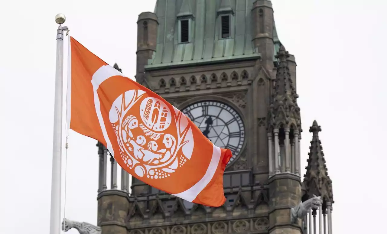 Flag raised on Parliament Hill to honour residential school survivors