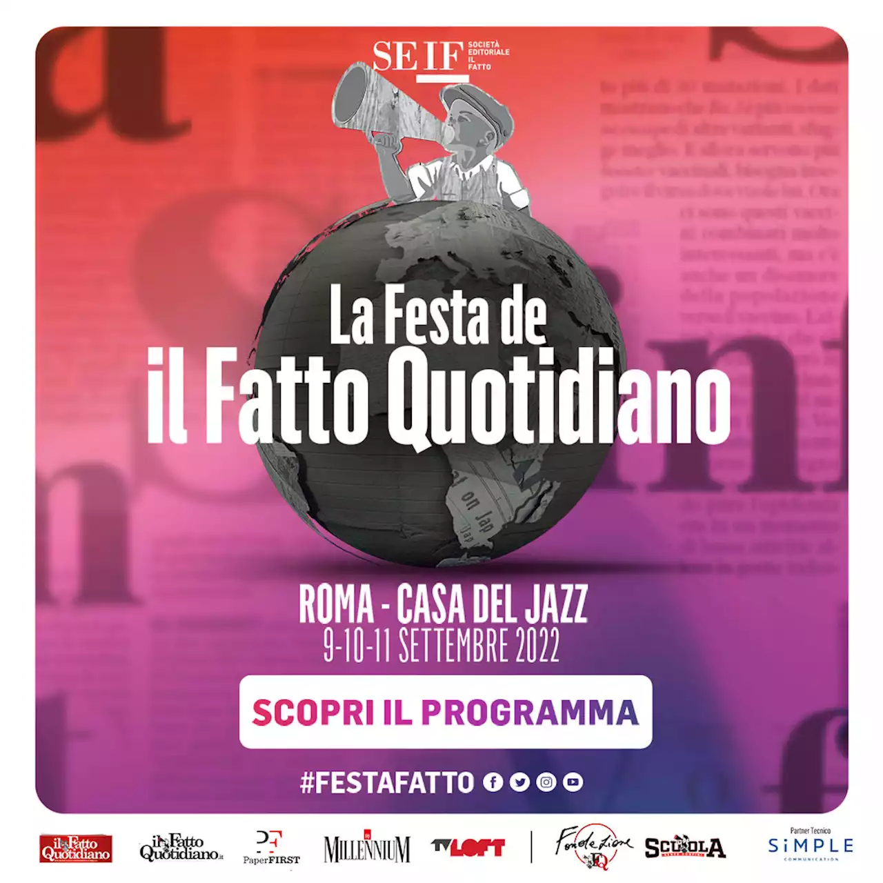 La Festa del Fatto Quotidiano 2022 torna dal vivo a Roma alla Casa del Jazz. Scopri il programma - Il Fatto Quotidiano