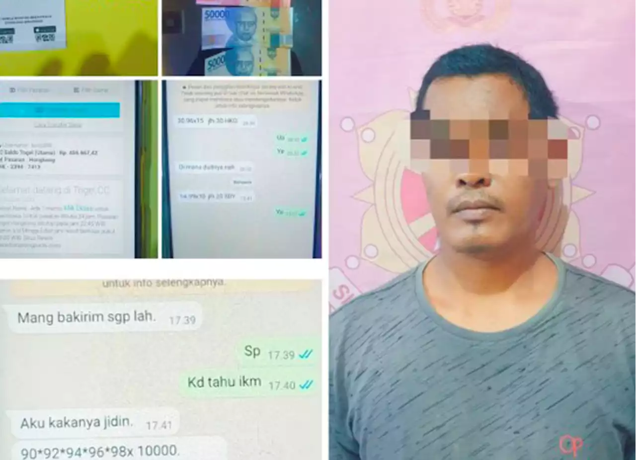 Penjudi Online Pasrah saat Digrebek di Tepi Sungai Nagara