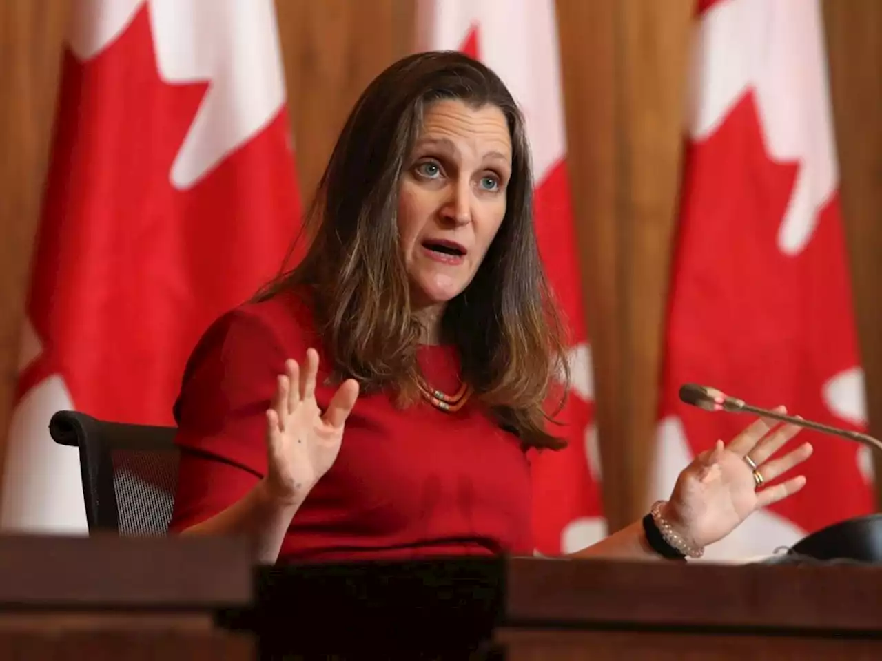 Government exploring options to increase security for ministers after Freeland confronted in Alberta