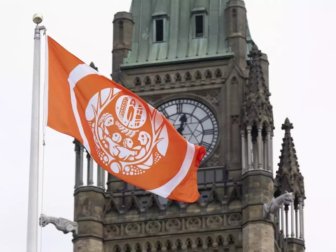 Flag raised on Parliament Hill to honour residential school survivors