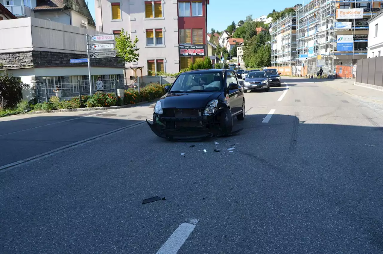 Herisau AR: Kollision zwischen zwei Autos – niemand verletzt