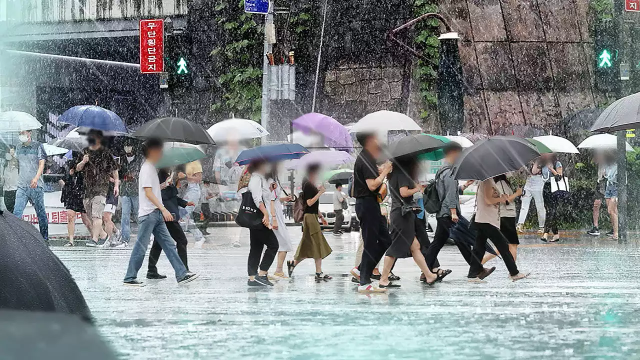 중부 일부 최대 100mm↑ 비…내일 다시 낮 기온 오름세