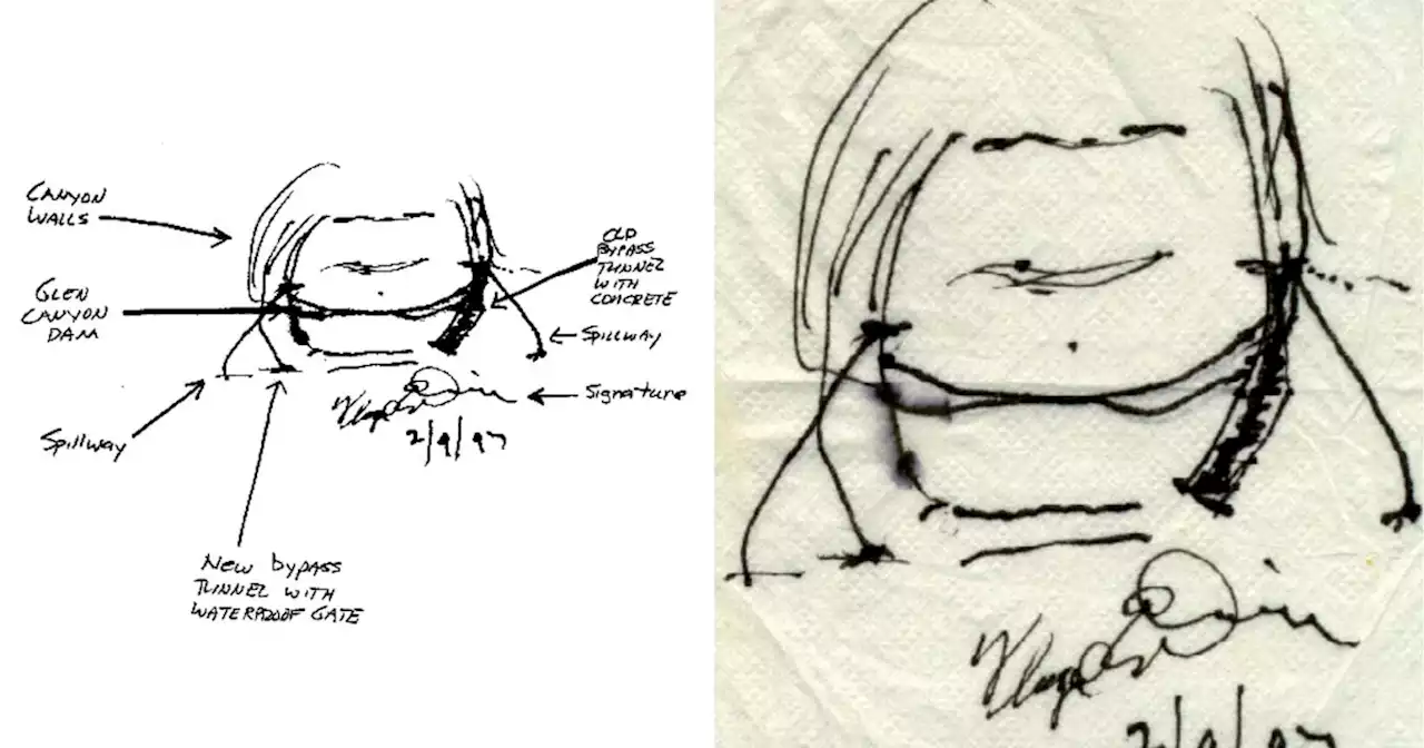 Floyd Dominy built the Glen Canyon Dam, then he sketched its end on a napkin