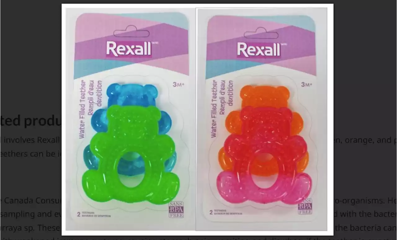 Health Canada issues recall on contaminated baby teether