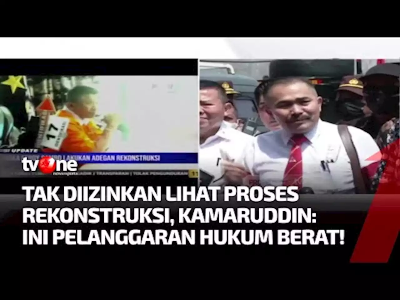 Tak Diizinkan Ikuti Rekonstruksi, Kamarudin Akan Ngadu ke Presiden - tvOne