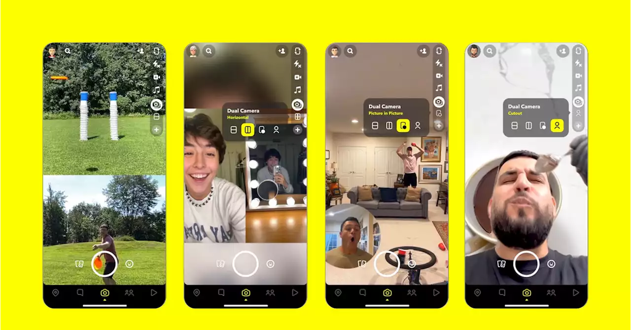 Snapchat rolls out its BeReal-esque dual camera feature