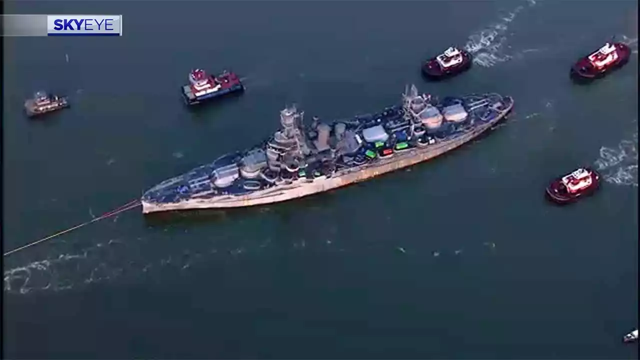 110-year-old historic vessel Battleship Texas moving to Galveston for restoration