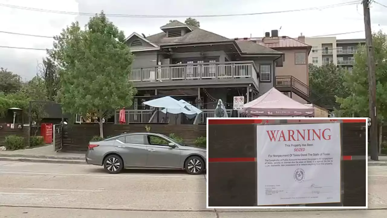 13 Investigates: Texas comptroller's seizure sign hangs at Taste Kitchen and Bar's entrance