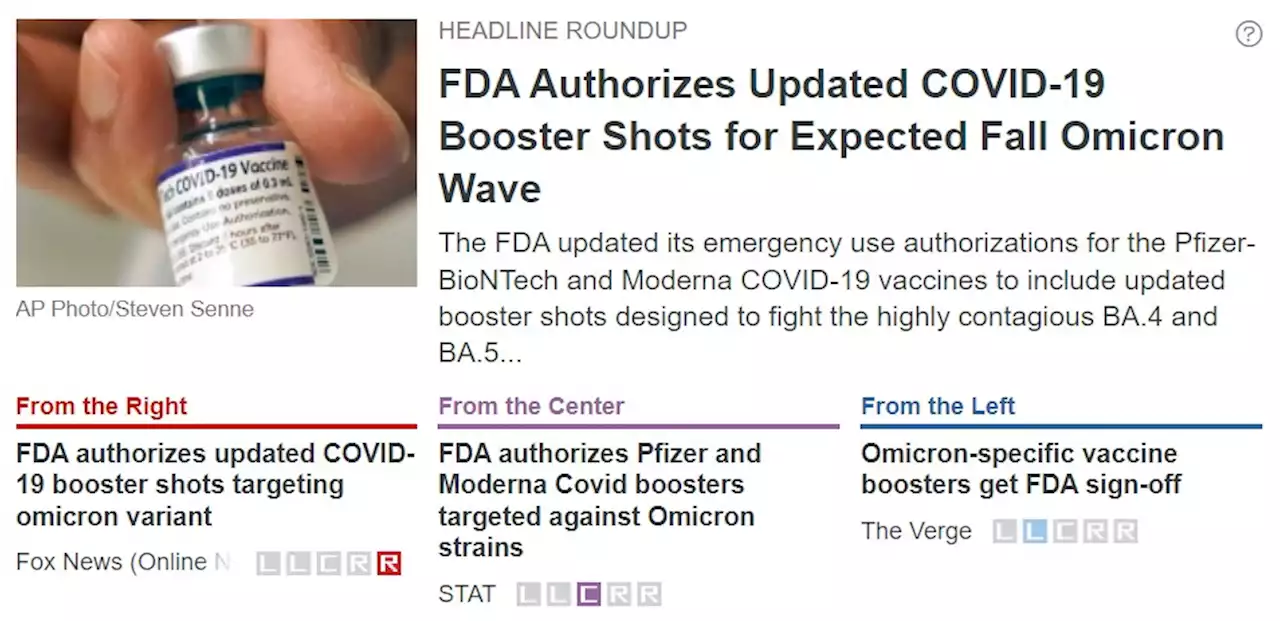 FDA Authorizes Updated COVID-19 Booster Shots for Expected Fall Omicron Wave