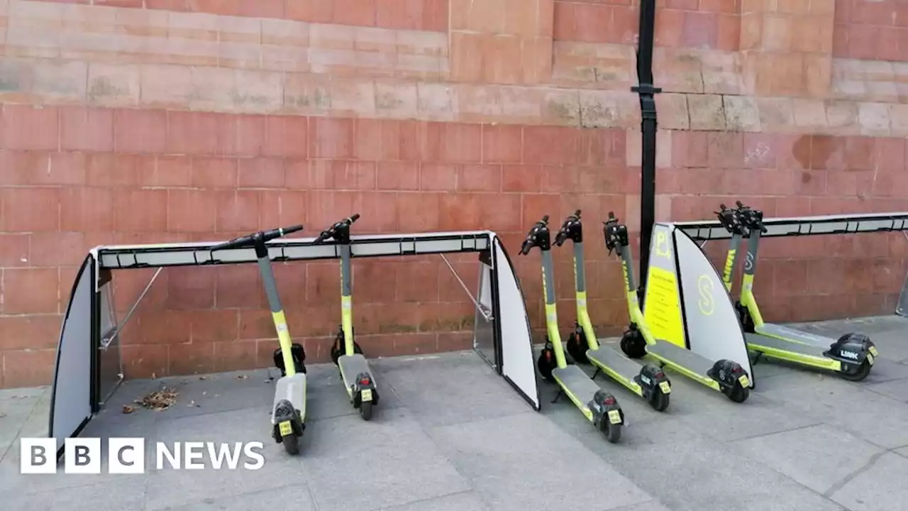 Parking racks installed for Nottingham's e-scooter fleet