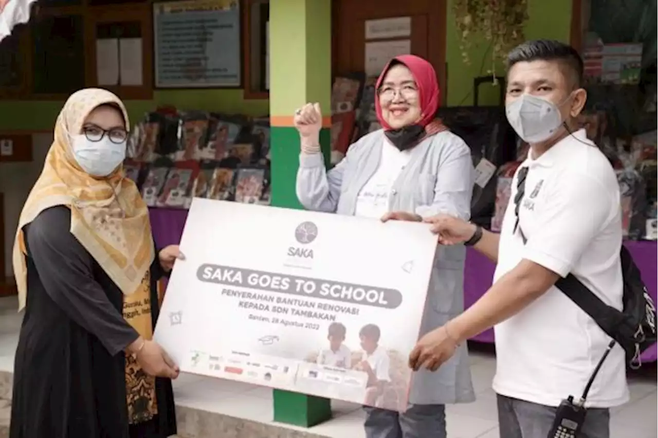 Saka Goes To School Hadir di SDN Tambakan Serang