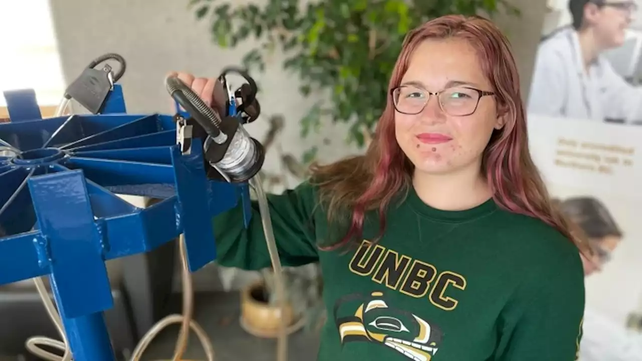 UNBC student designs unique machine to test workplace air