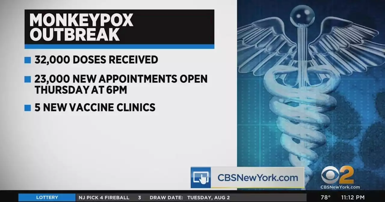 More NYC monkeypox vaccine appointments go online Aug. 4