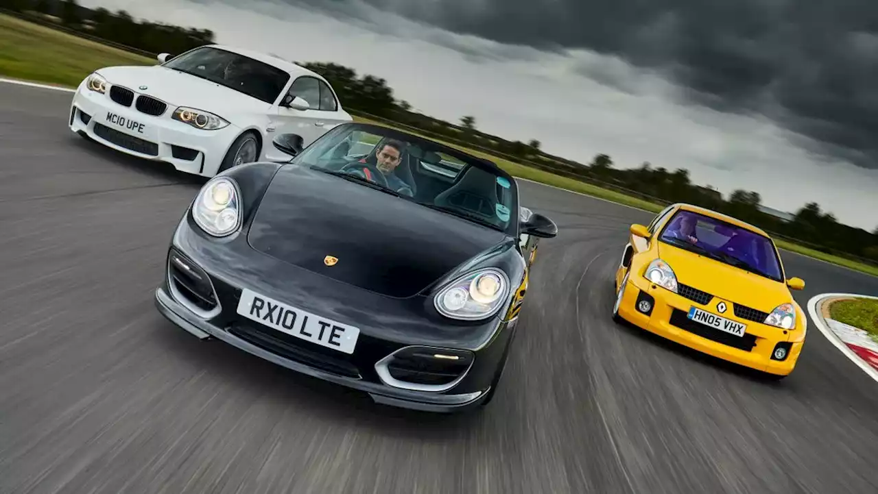 BMW 1M v Porsche Boxster Spyder v Renault Sport Clio V6 | Evo